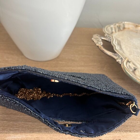 Rachel Zoe Beaded Swan Clutch/ Crossbody Purse - Picture 3 of 3